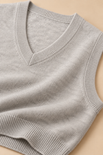 Men’s 100% Merino Wool Knitted V-Neck Sweater Vest