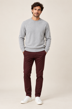 Men’s 100% Pure Mink Cashmere Crew-Neck Jumper