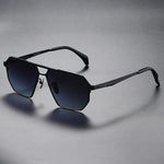 Men's Geometric Sunglasses with Metal Frame