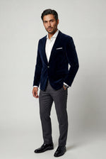 Men's Slim Fit Blazer with Single-Button Fastening