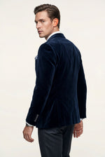 Men's Slim Fit Blazer with Single-Button Fastening