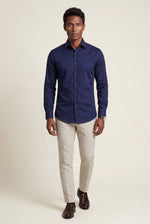 Men's Long Sleeve Shirt in Fitted Cut