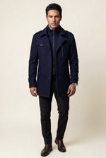 Men's Slim Fit Single-Breasted Coat