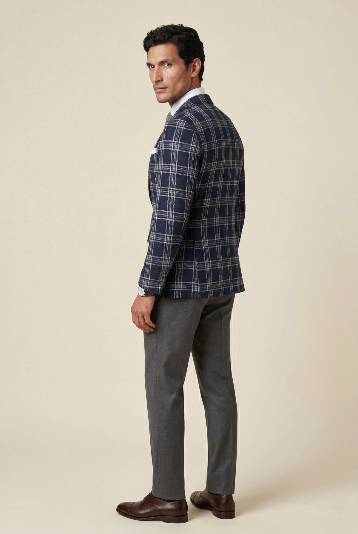 Men's Slim Fit Blazer with Two-Button Fastening