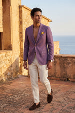 Men's Slim Fit Blazer with Two-Button Fastening