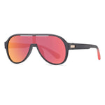 Men's Aviator Sunglasses with Thick Double-Bridge Frame