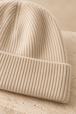Men’s 100% Cashmere Ribbed Beanie Hat