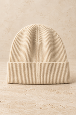 Men’s 100% Cashmere Ribbed Beanie Hat