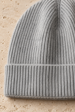 Men’s 100% Cashmere Ribbed Beanie Hat