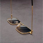 Men's Square Sunglasses with Metal Frame