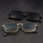 Men's Square Sunglasses with Metal Frame