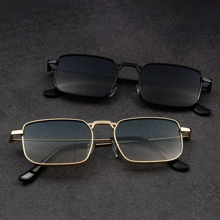 Men's Square Sunglasses with Metal Frame