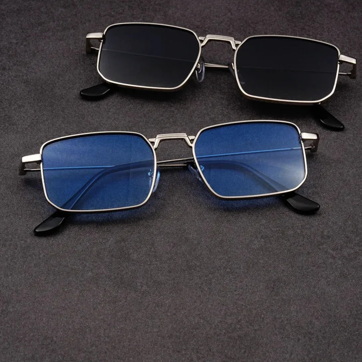 Men's Square Sunglasses with Metal Frame