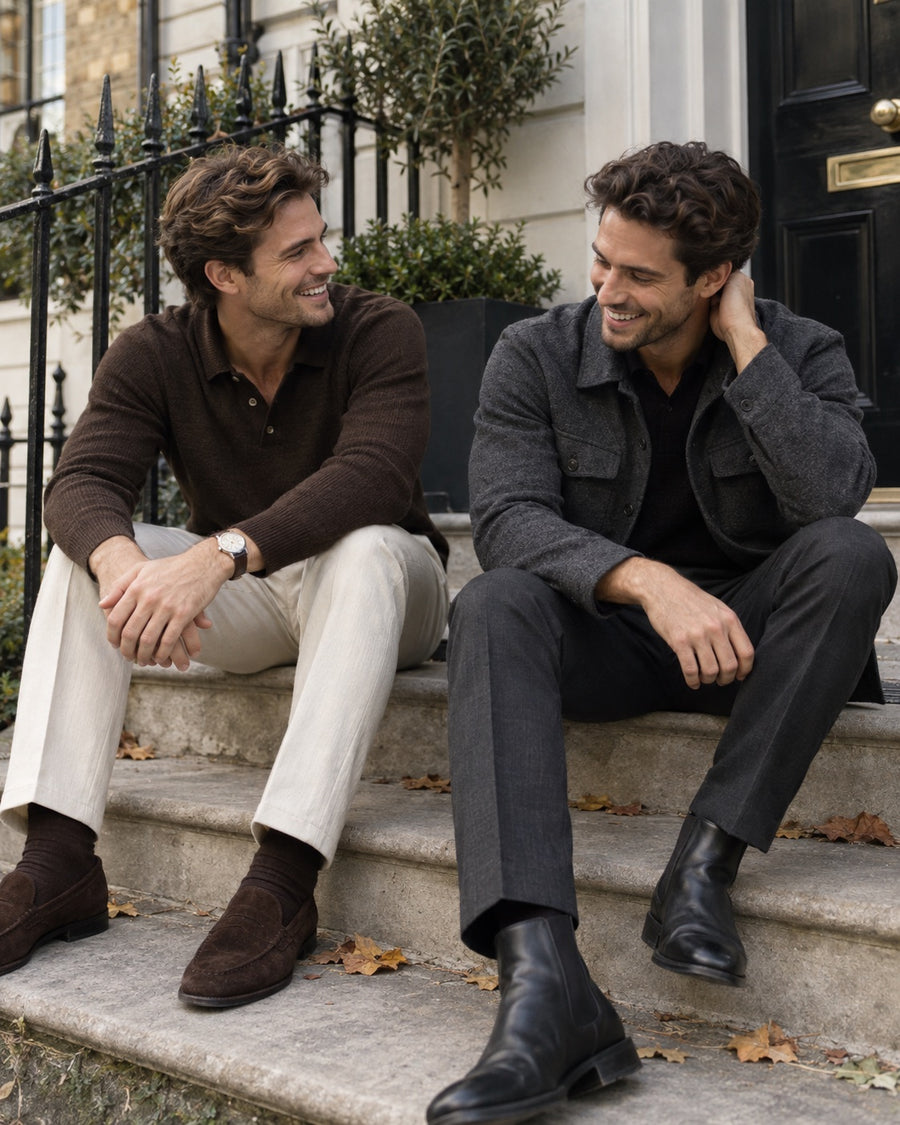 Editorial lifestyle scene for The Dressed Society community