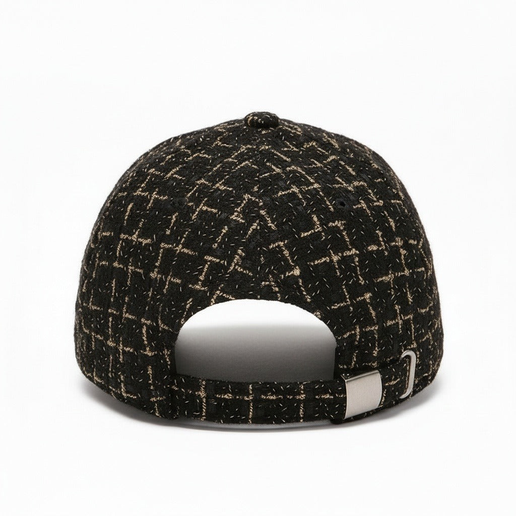 Men’s Textured Baseball Cap with Curved Brim