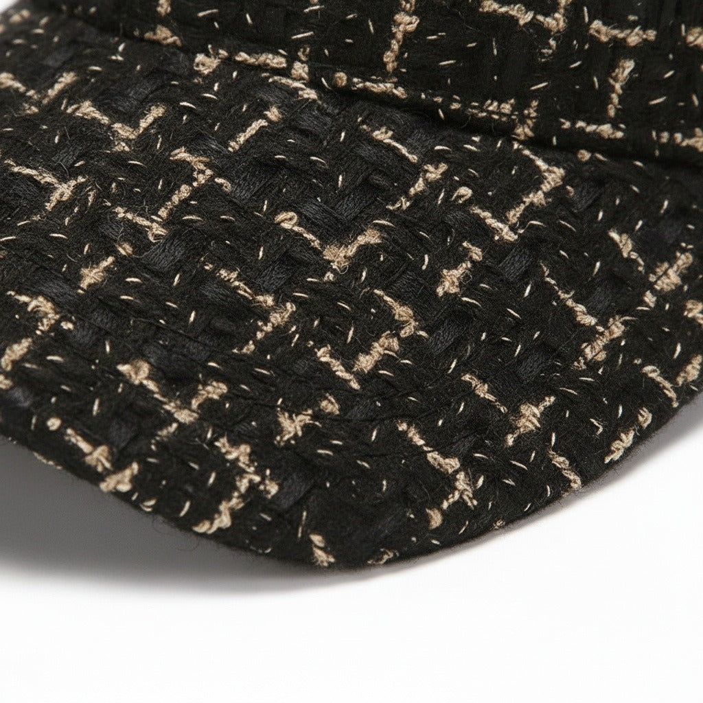 Men’s Textured Baseball Cap with Curved Brim