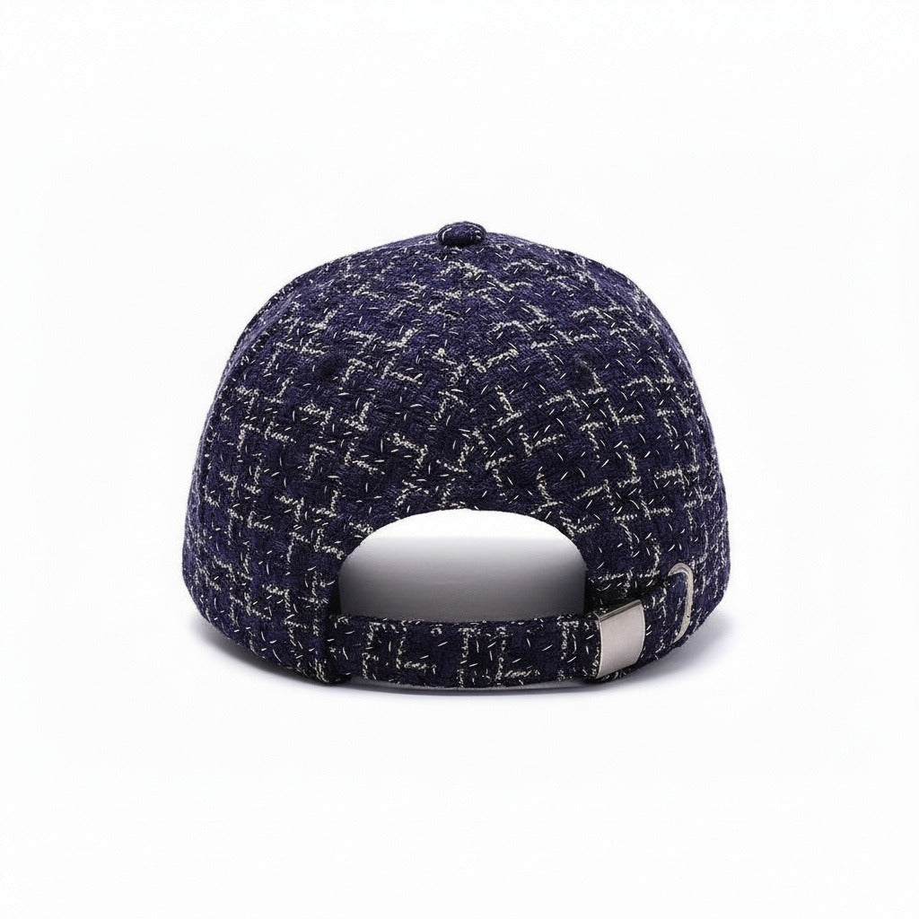 Men’s Textured Baseball Cap with Curved Brim