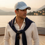 Men’s Textured Baseball Cap with Curved Brim