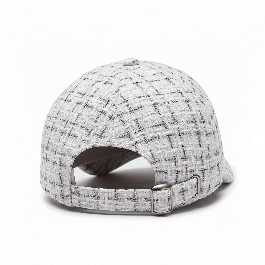 Men’s Textured Baseball Cap with Curved Brim