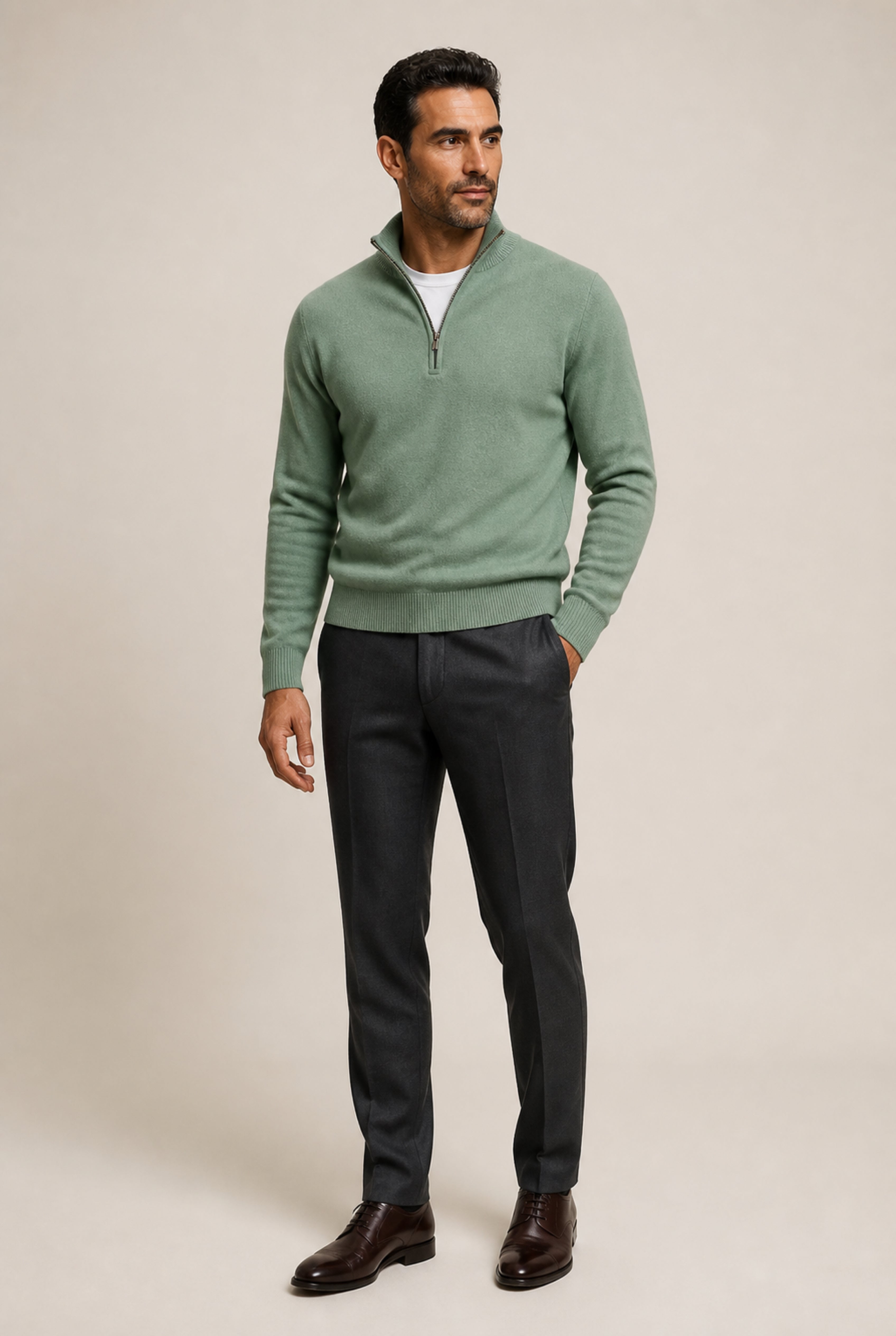 Denvor – Long-Sleeve Zip Sweater