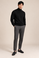 Men’s 100% Mink Cashmere Turtleneck Jumper