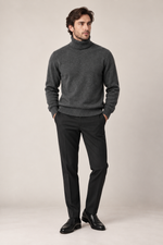 Men’s 100% Mink Cashmere Turtleneck Jumper