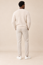 Men’s 100% Mink Cashmere Single-Breasted V-Neck Cardigan