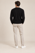 Men’s 100% Mink Cashmere Single-Breasted V-Neck Cardigan
