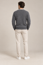 Men’s 100% Mink Cashmere Single-Breasted V-Neck Cardigan