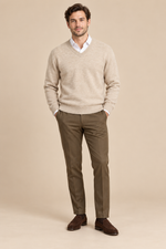 Men’s 100% Merino Wool V-Neck Jumper