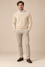 Men’s 100% Merino Wool V-Neck Jumper