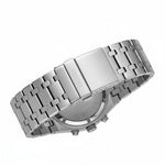 Men’s Stainless Steel Chronograph Watch with Integrated Bracelet