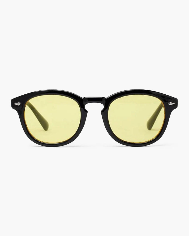 Men's Round Sunglasses with Keyhole Bridge