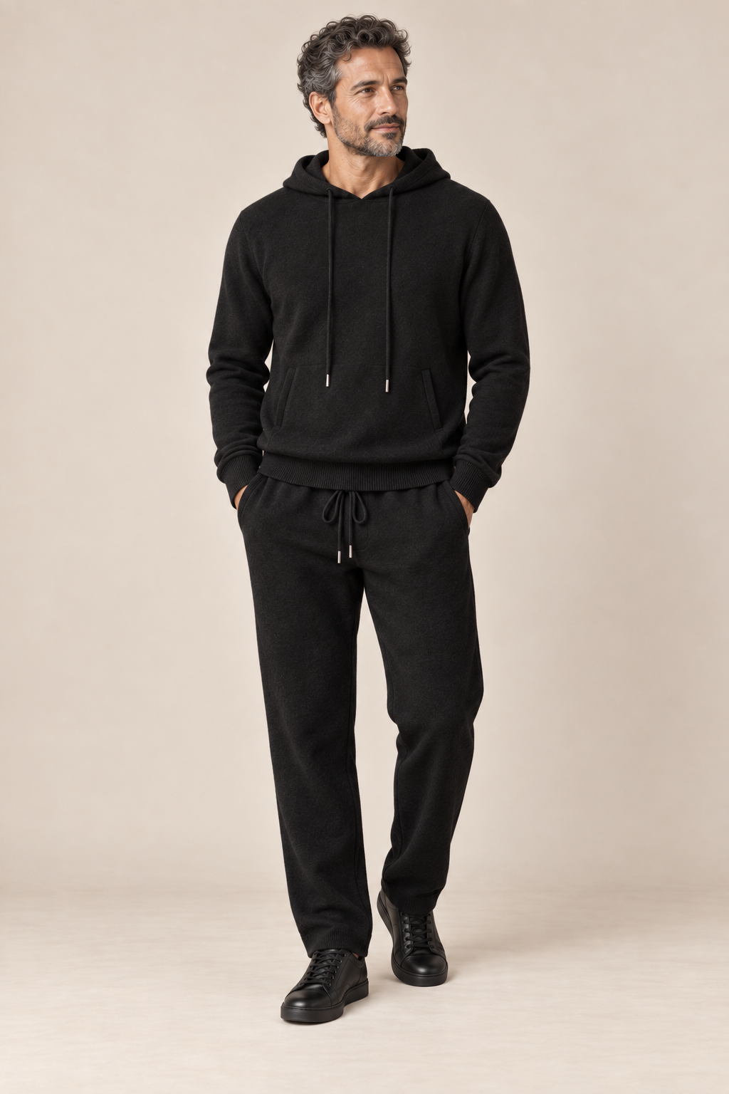 Men’s 100% Merino Wool Knitted Hoodie and Trouser Set
